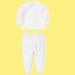 Kissy Kissy Pointelle Tee & Footie Set Newborn NEW